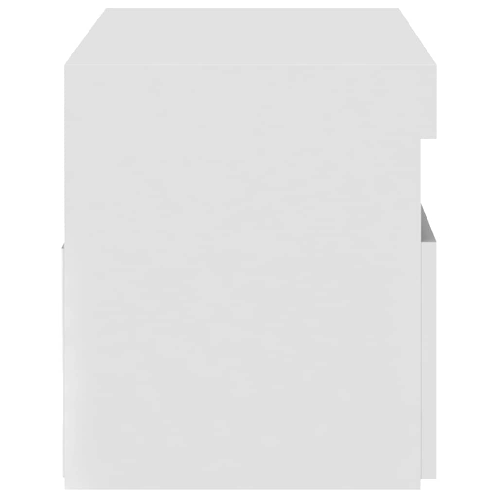 TV-Schrank mit LED-Leuchten Weiß 75x35x40 cm