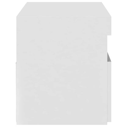 TV-Schrank mit LED-Leuchten Weiß 75x35x40 cm