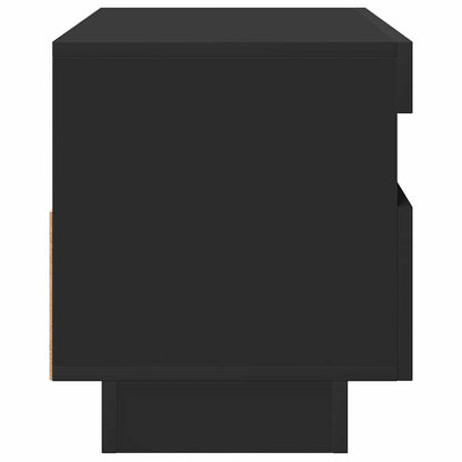 TV-Schrank mit LED-Leuchten Schwarz 80x35x40 cm