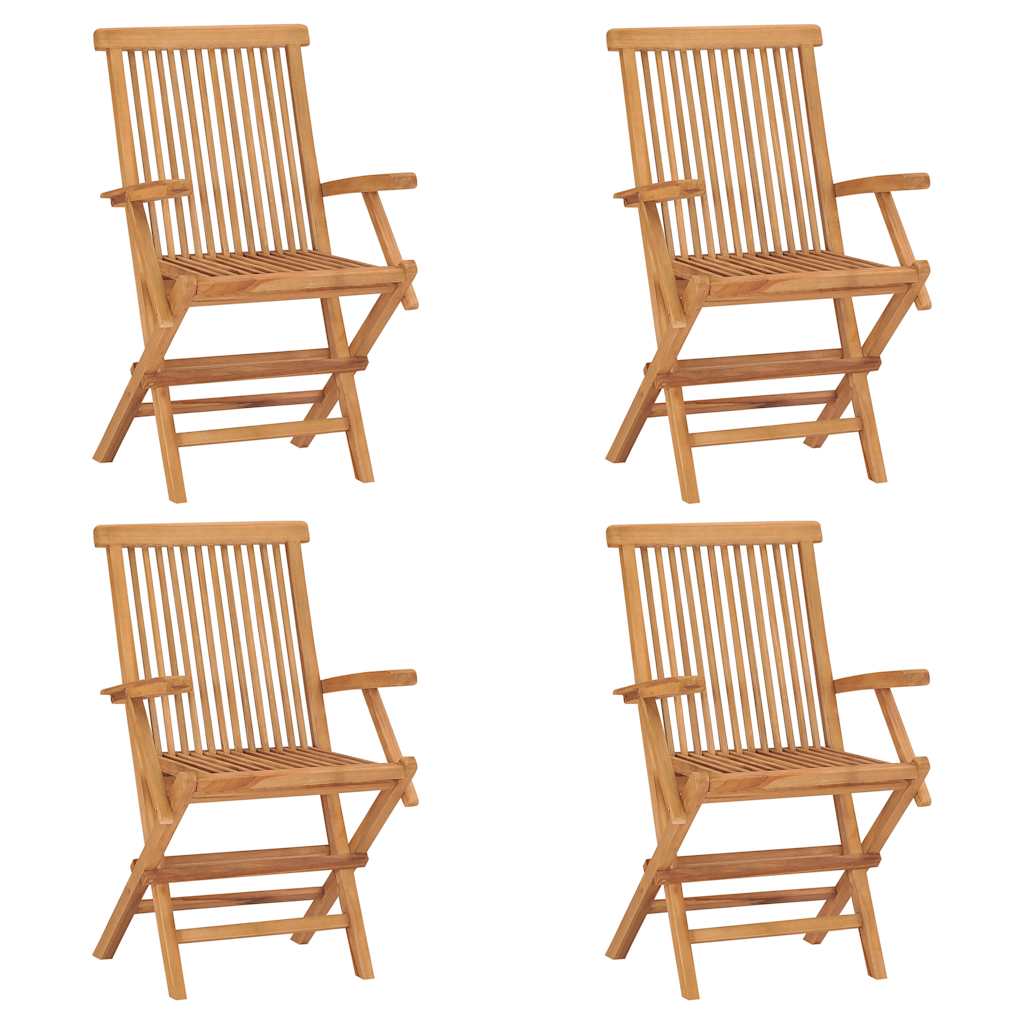 5-tlg. Garten-Essgruppe Massivholz Teak