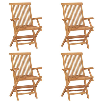 5-tlg. Garten-Essgruppe Massivholz Teak