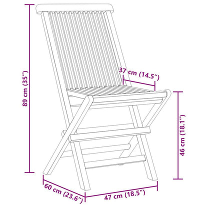 5-tlg. Garten-Essgruppe Massivholz Teak