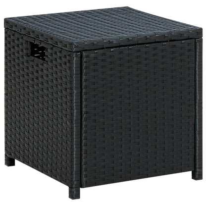 6-tlg. Garten-Lounge-Set mit Auflagen Poly Rattan Schwarz