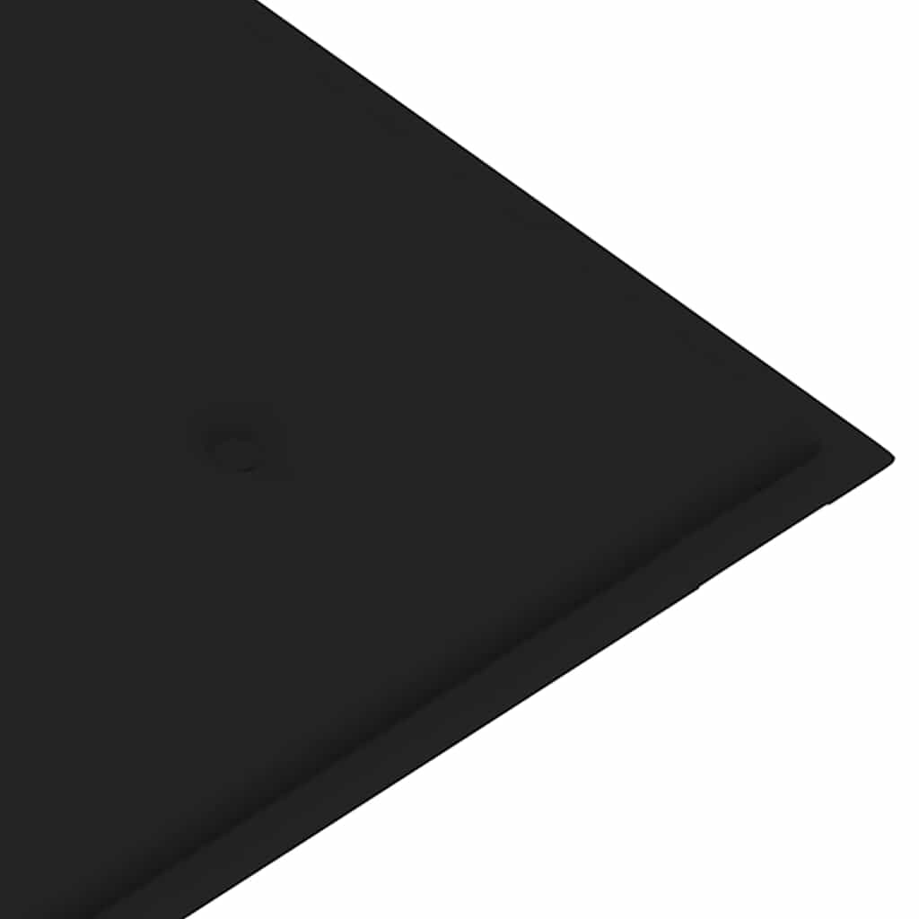 2-Sitzer-Gartenbank mit Auflage 120 cm Massivholz Eukalyptus