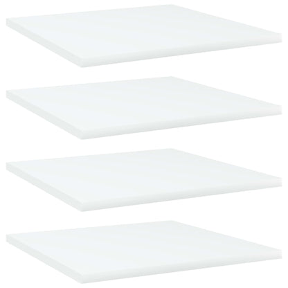 Bücherregal-Bretter 4 Stk. Weiß 40x40x1,5 cm Holzwerkstoff