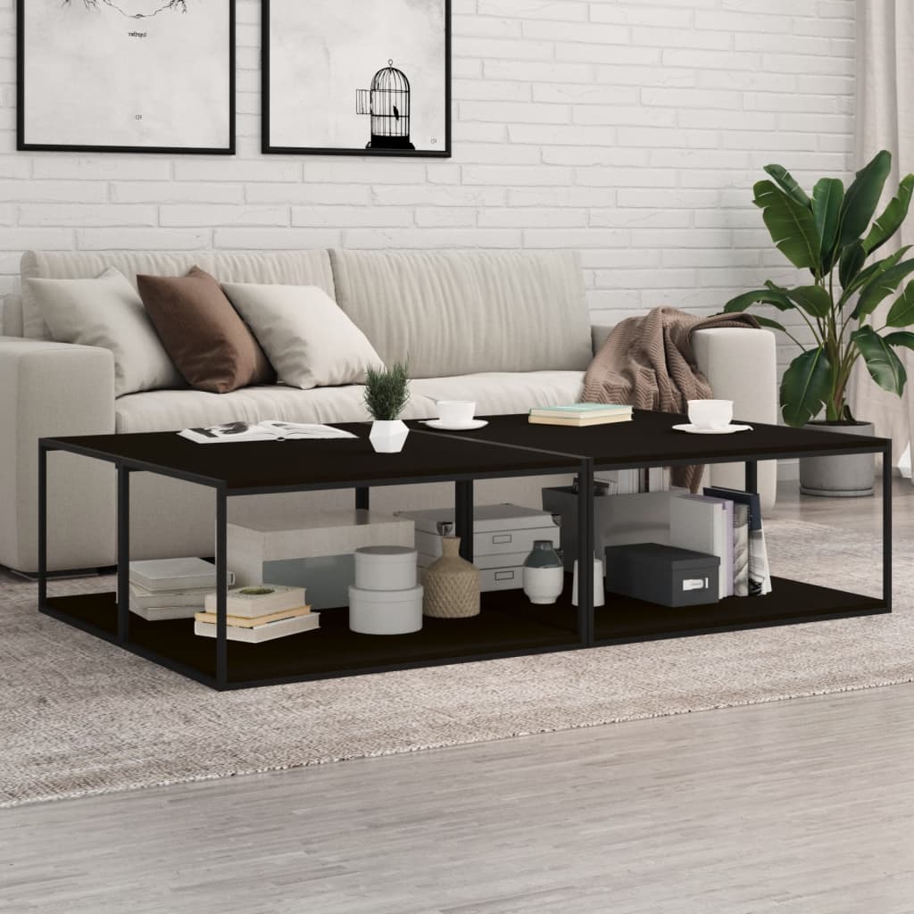 Bücherregal-Bretter 8 Stk. Schwarz 80x50x1,5 cm Holzwerkstoff