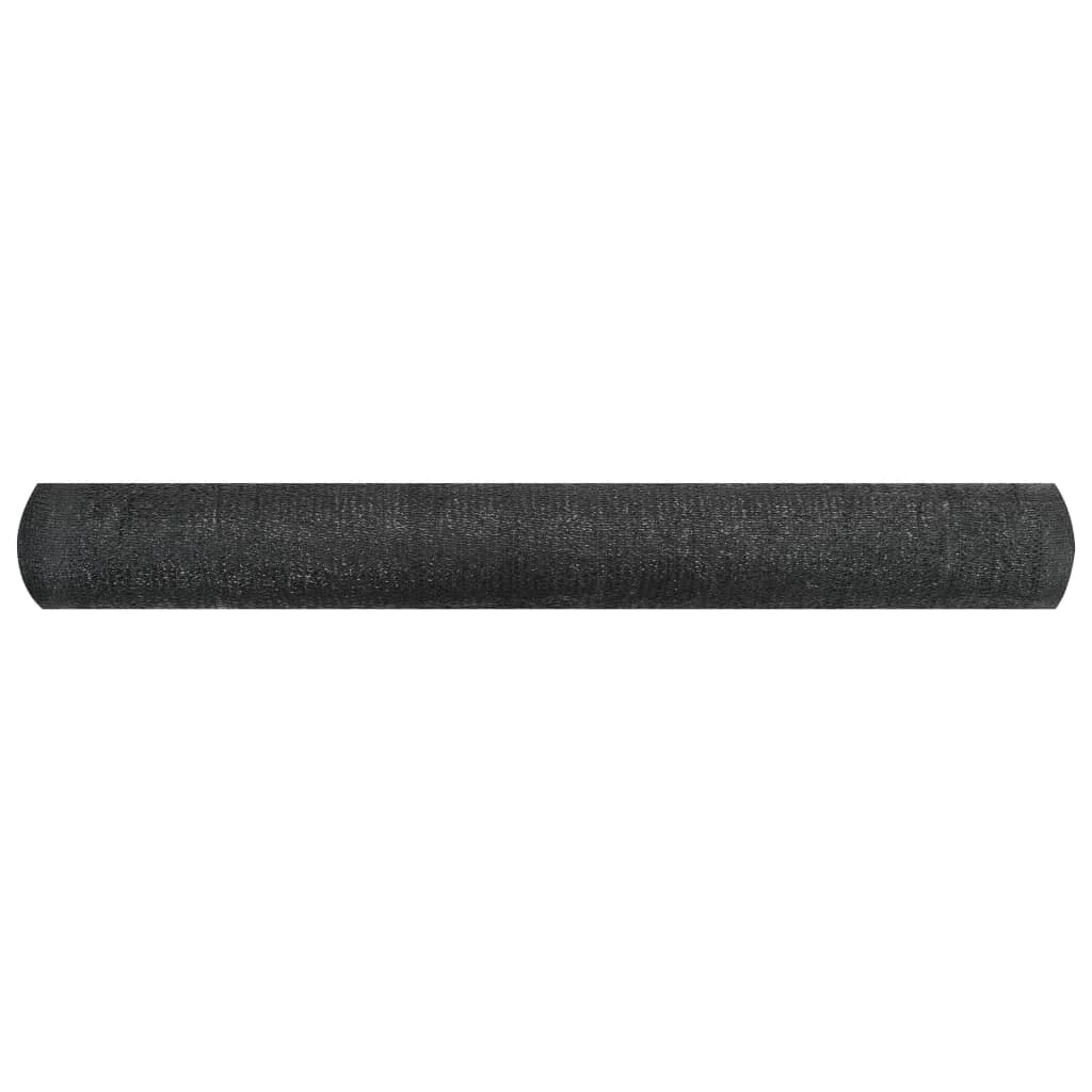 Zaunblende Schwarz 1,2x50 m HDPE 195 g/m²