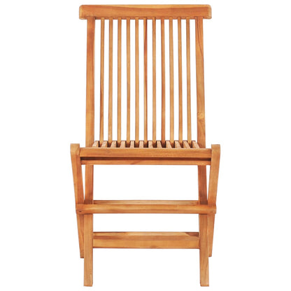 3-tlg. Bistro-Set mit Kissen Grau Karomuster Massivholz Teak