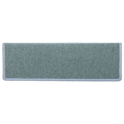 Stufenmatten 15 Stk. 65x21x4 cm Seeblau Rechteckiger Rand