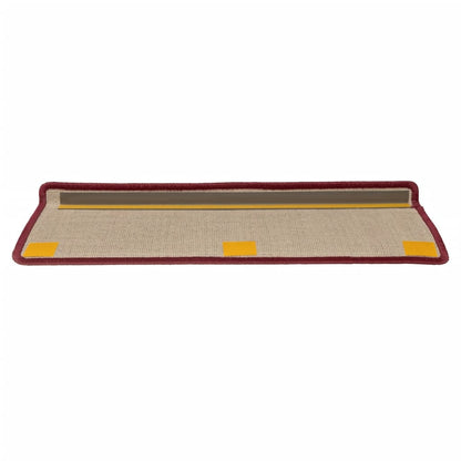 Stufenmatten 15 Stk. 65x21x4 cm Bordeaux Rechteckiger Rand