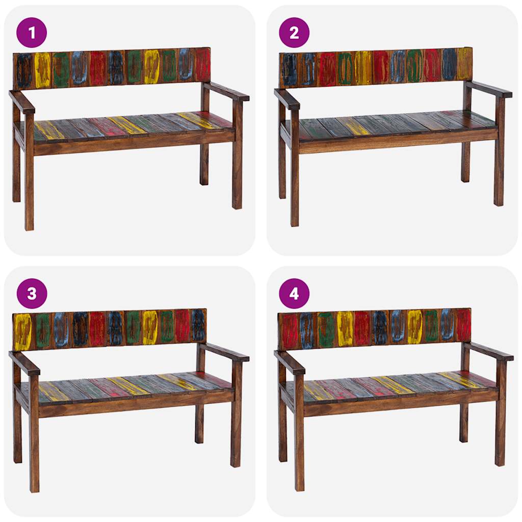 Esszimmerstühle 4 Stk. Altholz Massiv