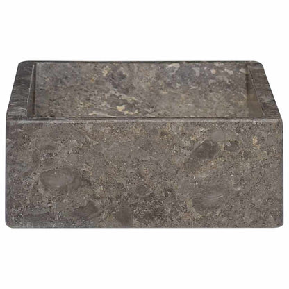 Waschbecken 45x30x12 cm Marmor Hochglanz-Grau