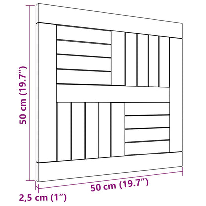 Tischplatte Quadratisch 50x50x2,5 cm Massivholz Teak