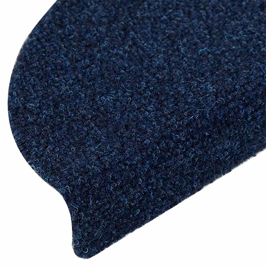 Stufenmatten Selbstklebend 5 Stk. 56x17x3 cm Marineblau Halbrund