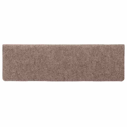 Stufenmatten Selbstklebend 10 Stk. 65x21x4 cm Hellbraun Rechteckiger Rand