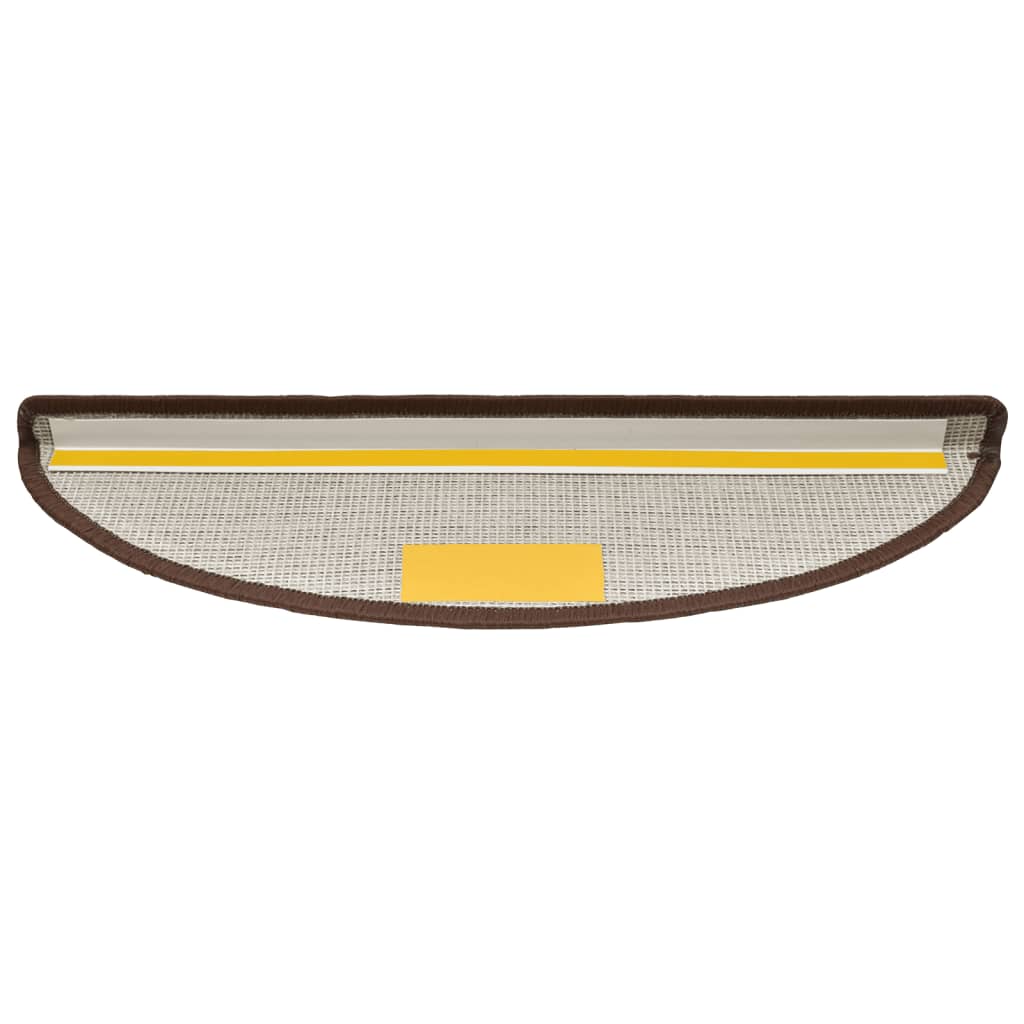 Stufenmatten 10 Stk. 56x17x3 cm Kaffeebraun Halbrund