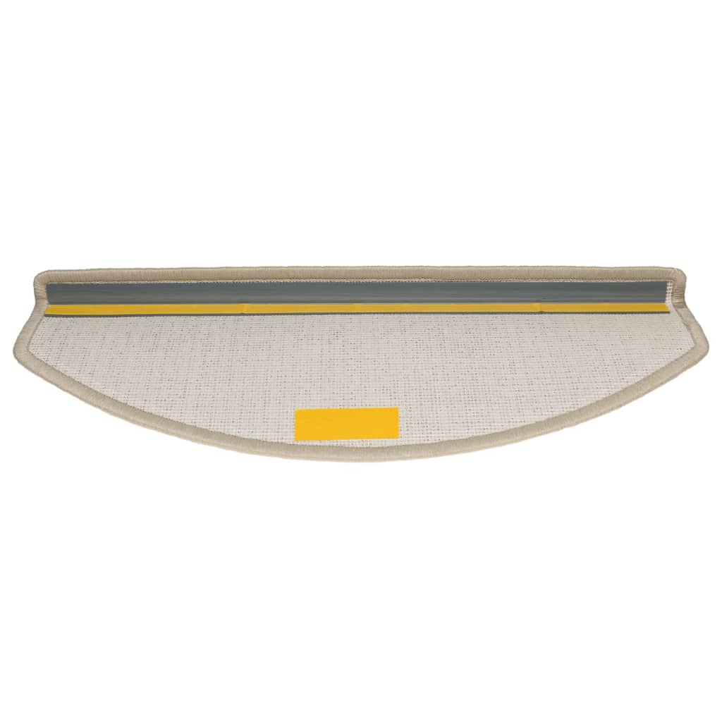 Stufenmatten 10 Stk. 65x24x4 cm Taupe Halbrund Groß