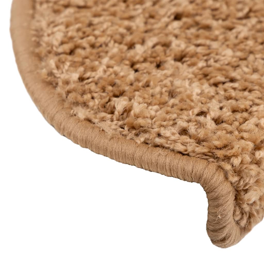 Stufenmatten 10 Stk. 65x21x4 cm Beige Halbrund Groß