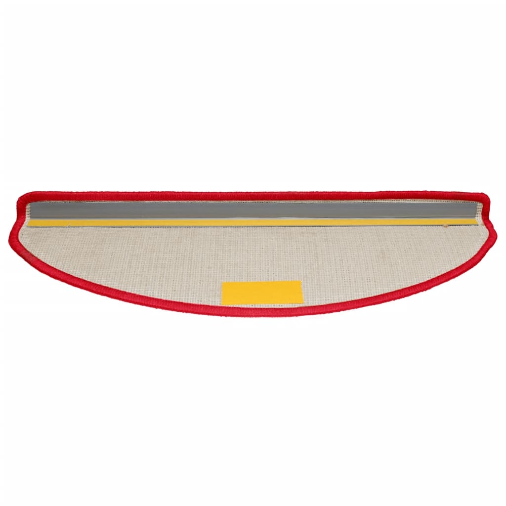 Stufenmatten 10 Stk. 65x21x4 cm Rot Halbrund Groß