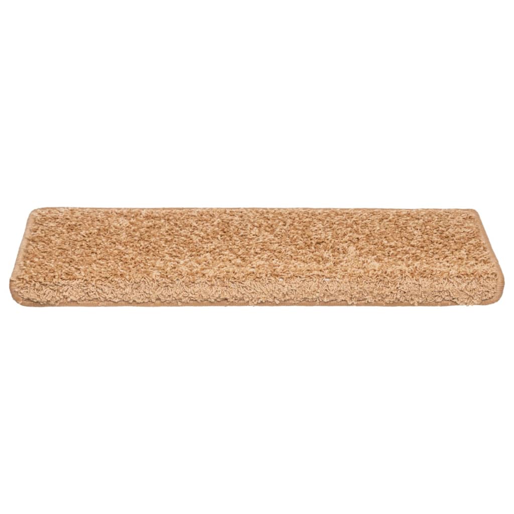 Stufenmatten 10 Stk. 65x21x4 cm Beige Rechteckiger Rand