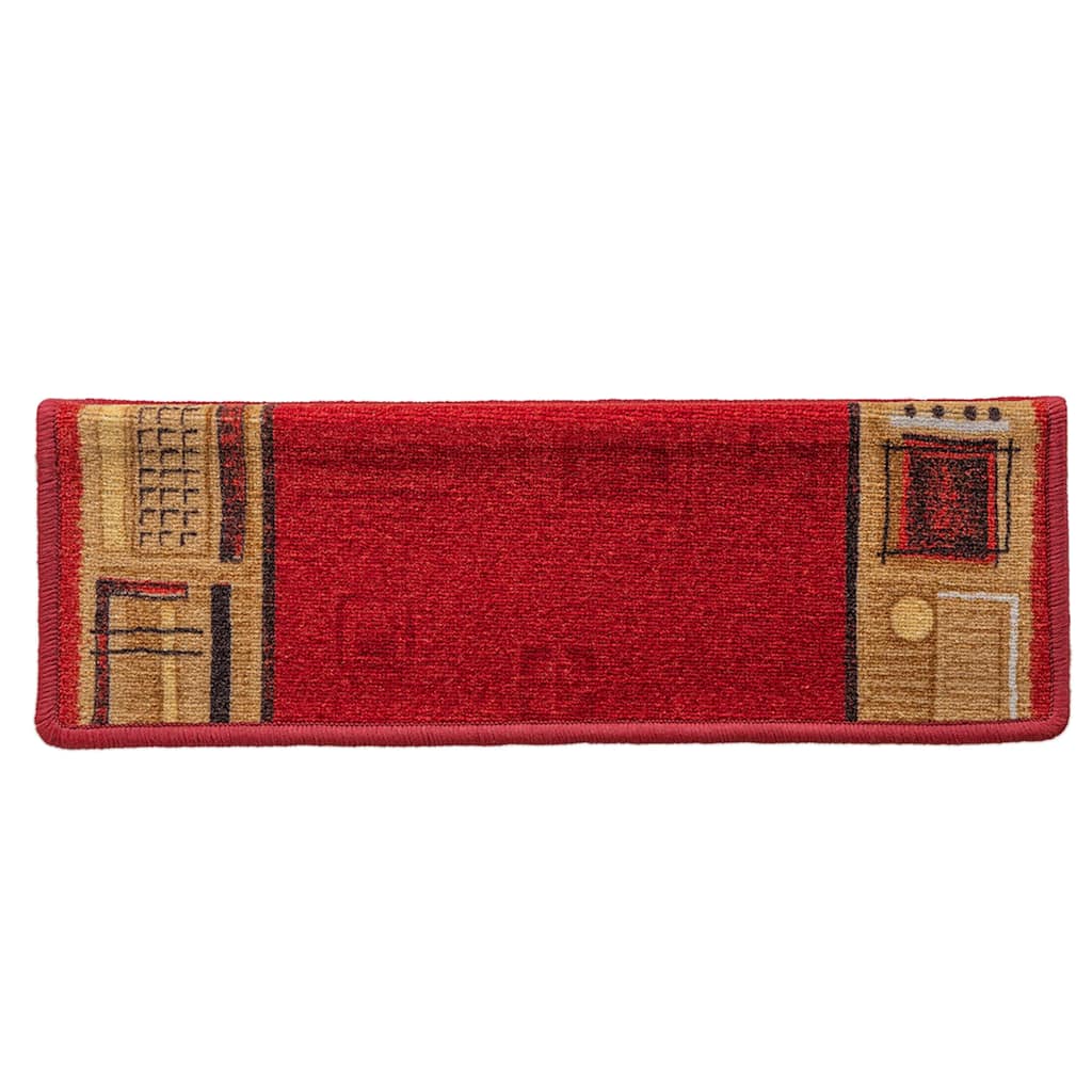 Stufenmatten Selbstklebend 10 Stk. 65x21x4 cm Rot