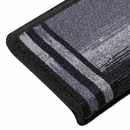 Stufenmatten Selbstklebend 5 Stk. 65x21x4 cm Schwarz Grau
