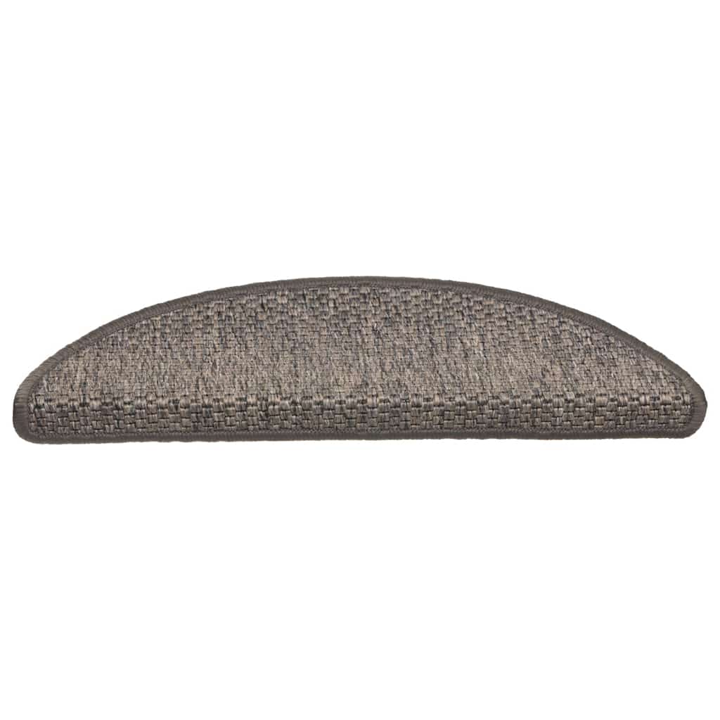Treppenmatten Selbstklebend Sisal-Look 15 Stk 56x17x3 Grau-Beige