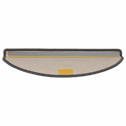 Stufenmatten 15 Stk. 65x21x4 cm Beige und Grau Halbrund Groß