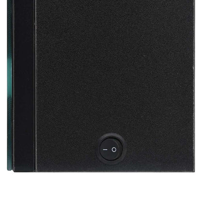 LED-Bad-Spiegelschrank Schwarz 50x14x60 cm