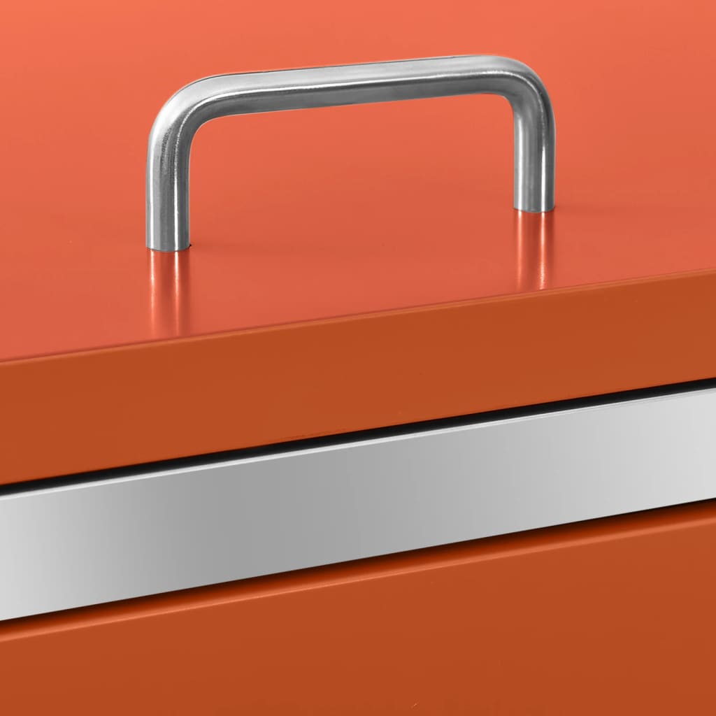 Mülltonnenbox für 4 Tonnen 276,5x77,5x112,5 cm Edelstahl