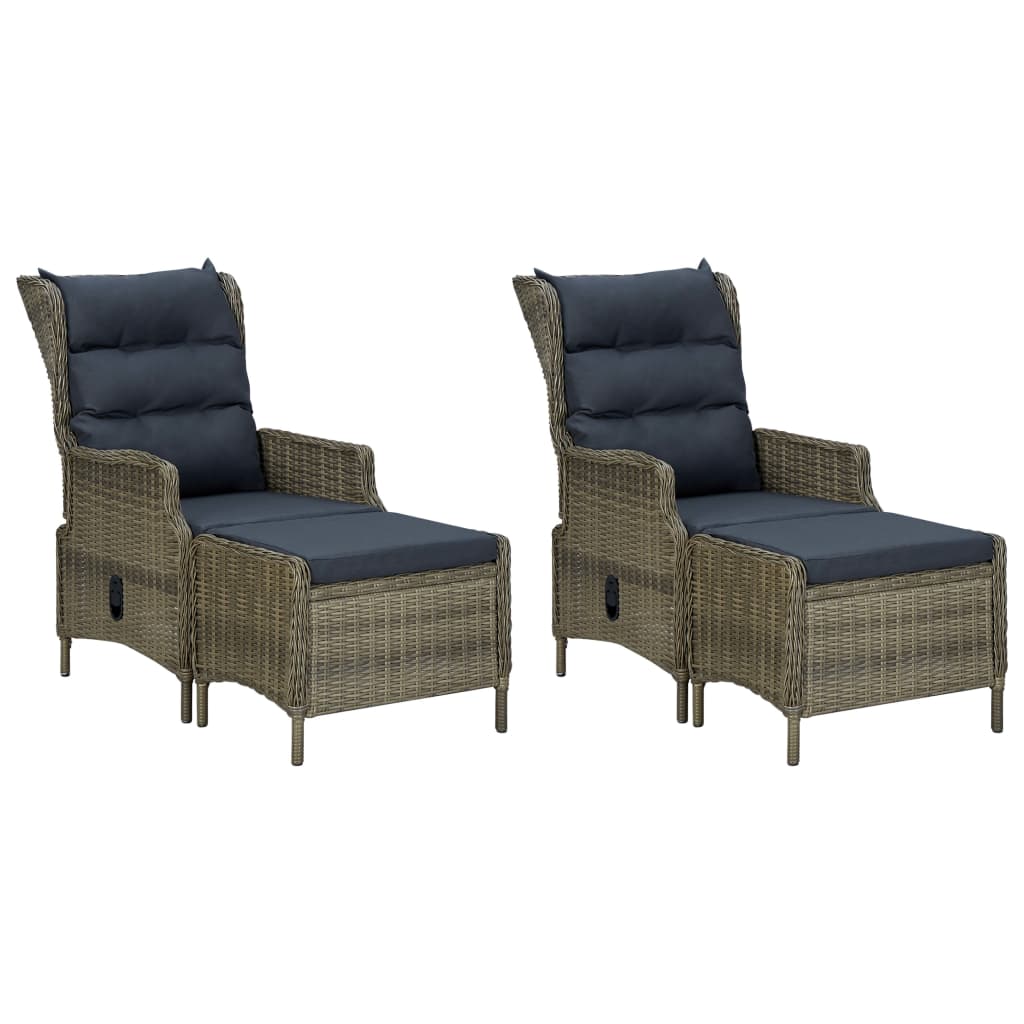 5-tlg. Garten-Essgruppe Braun