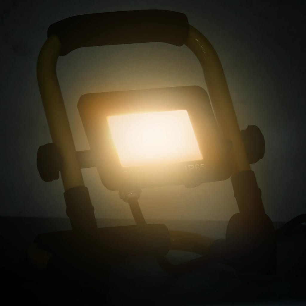 LED-Fluter mit Handgriff 20 W Warmweiß