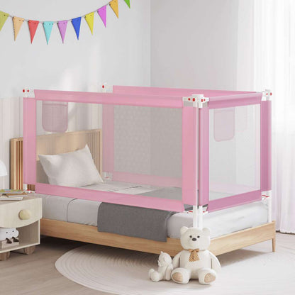 Kleinkind-Bettschutzgitter Rosa 160x25 cm Stoff