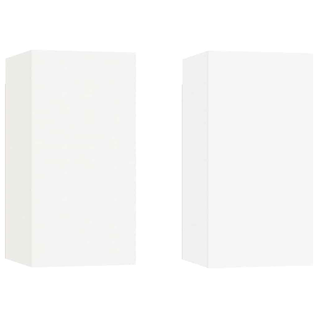 TV-Schränke 2 Stk. Weiß 30,5x30x60 cm Holzwerkstoff