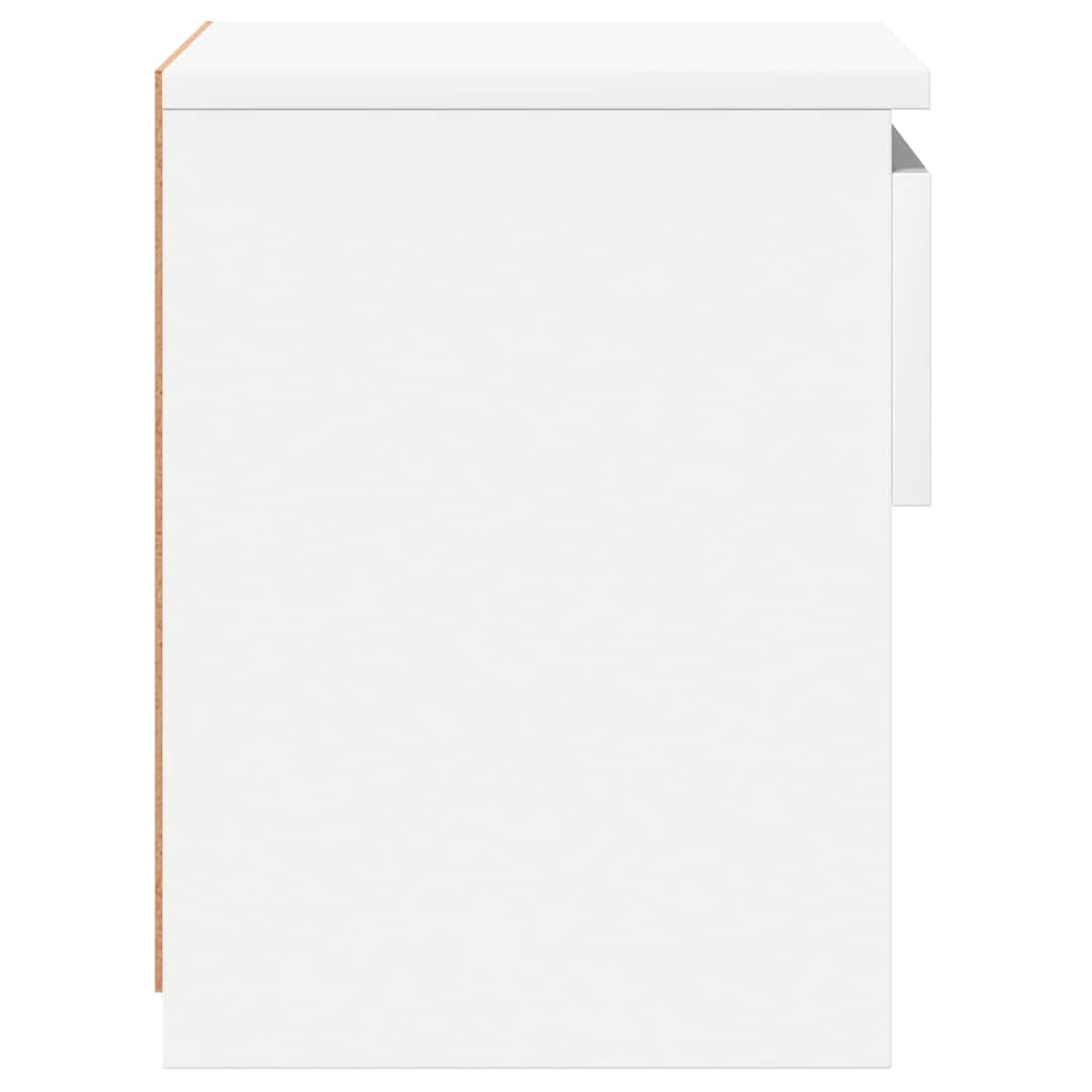 Nachttische 2 Stk. Weiß 40x30x39 cm Holzwerkstoff