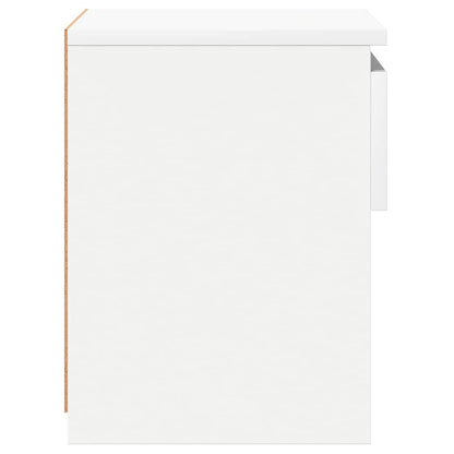 Nachttische 2 Stk. Weiß 40x30x39 cm Holzwerkstoff