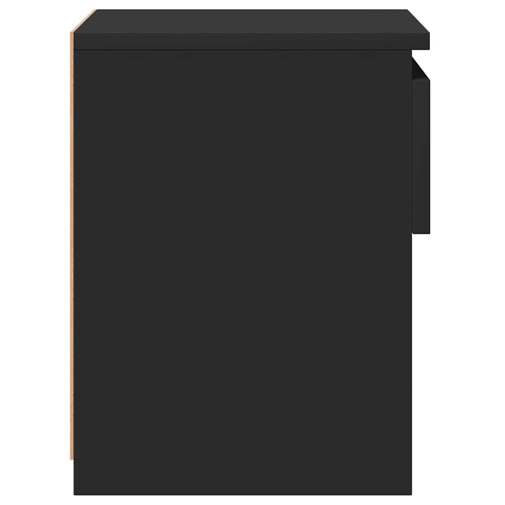 Nachttisch Schwarz 40x30x39 cm Holzwerkstoff