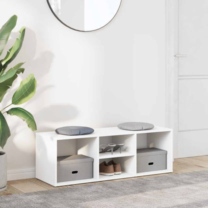 Schuhbank Weiß 105x35x35 cm Holzwerkstoff