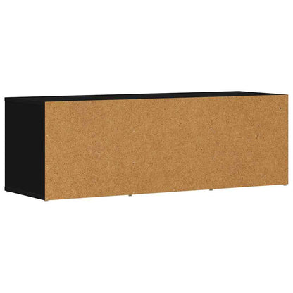 Schuhbank Schwarz 105x35x35 cm Holzwerkstoff
