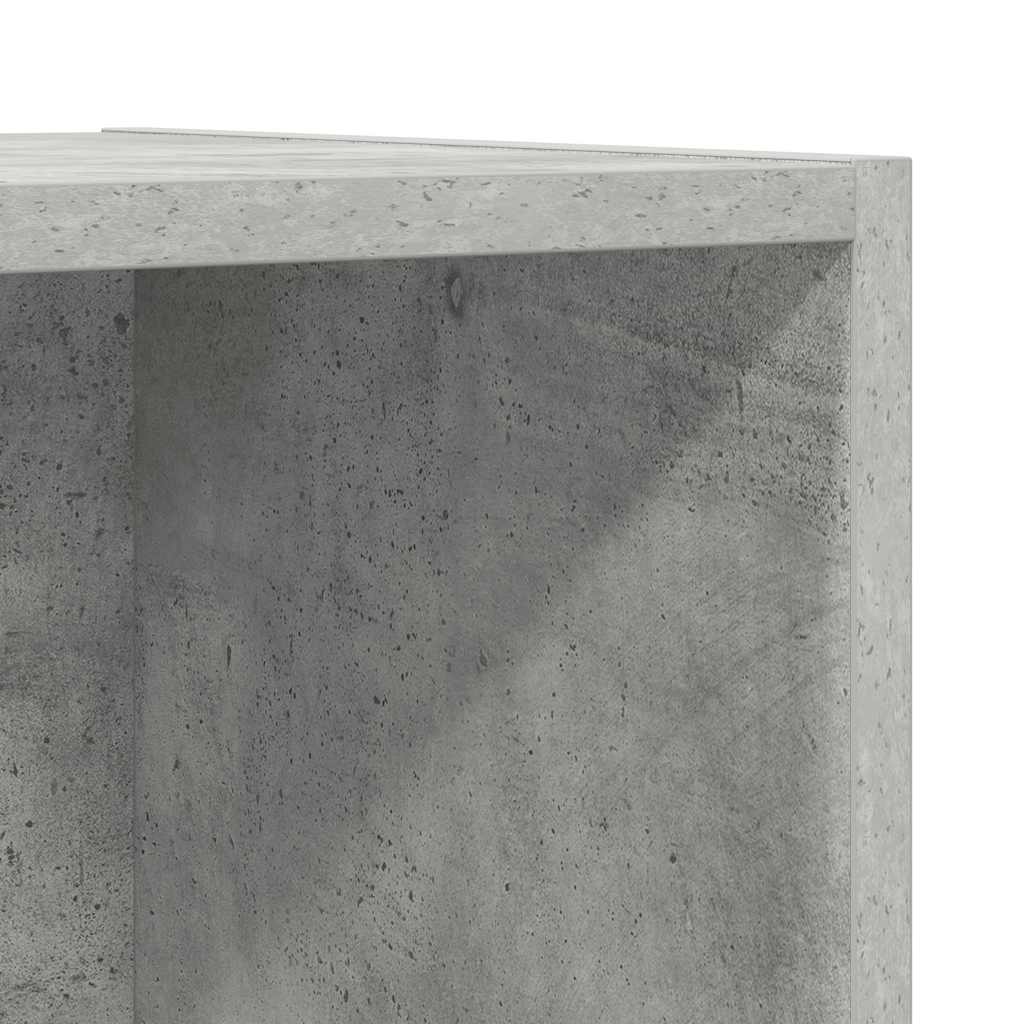 TV-Wandschrank Betongrau 37x37x107 cm Holzwerkstoff