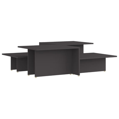 Couchtische 2 Stk. Grau 111,5x50x33 cm Holzwerkstoff