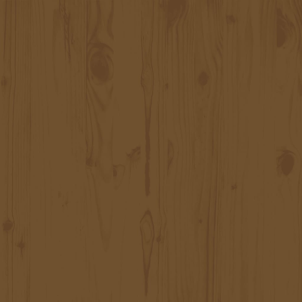 Gartenhocker 70x70x30 cm Honigbraun Massivholz Kiefer