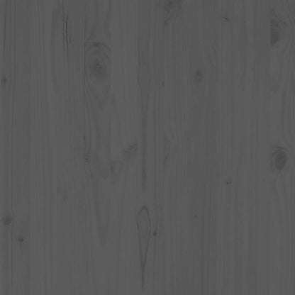 2-tlg. Garten-Lounge-Set Grau Kiefer Massivholz