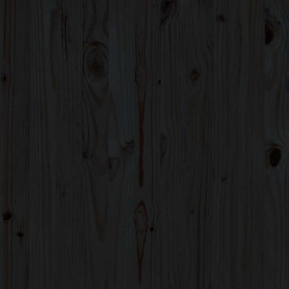 2-tlg. Garten-Lounge-Set Schwarz Massivholz Kiefer