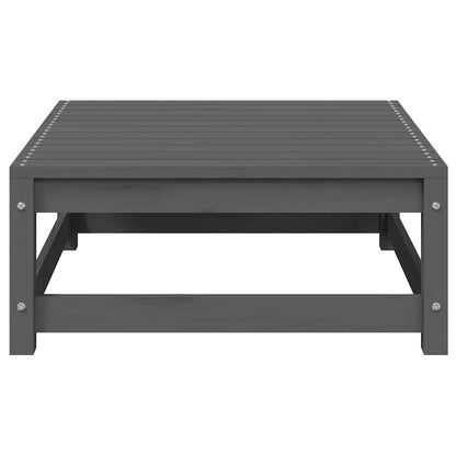 2-tlg. Garten-Lounge-Set Grau Kiefer Massivholz