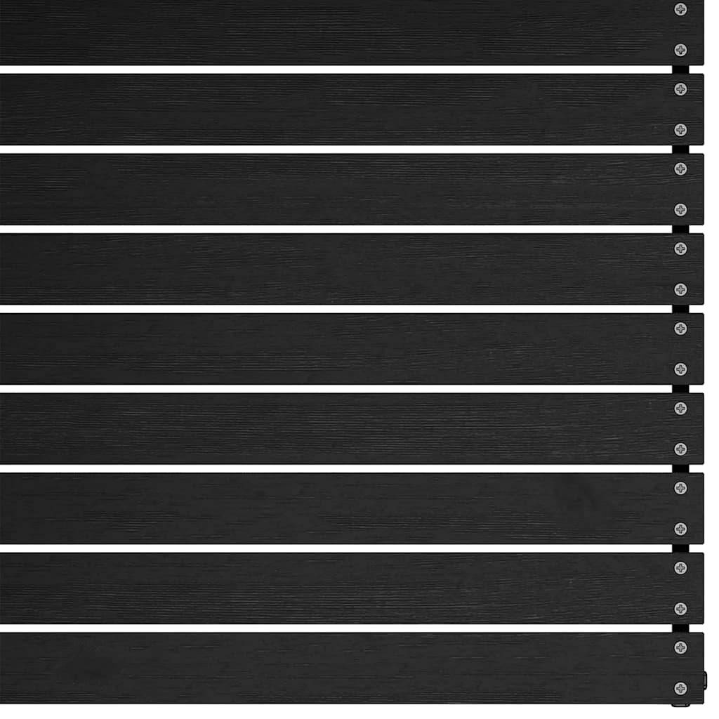 Gartensofa 2-Sitzer mit Kissen Schwarz Kiefer Massivholz