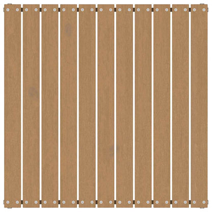 Garten-Fußhocker mit Kissen 2 Stk. Honigbraun Massivholz Kiefer