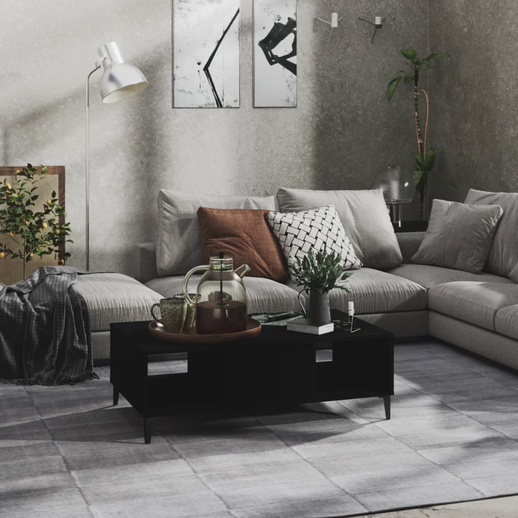 Couchtisch Schwarz 103,5x60x35 cm Holzwerkstoff