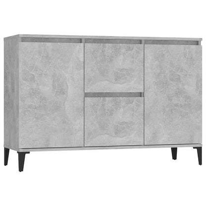 Sideboard Betongrau 102x35x70 cm Holzwerkstoff