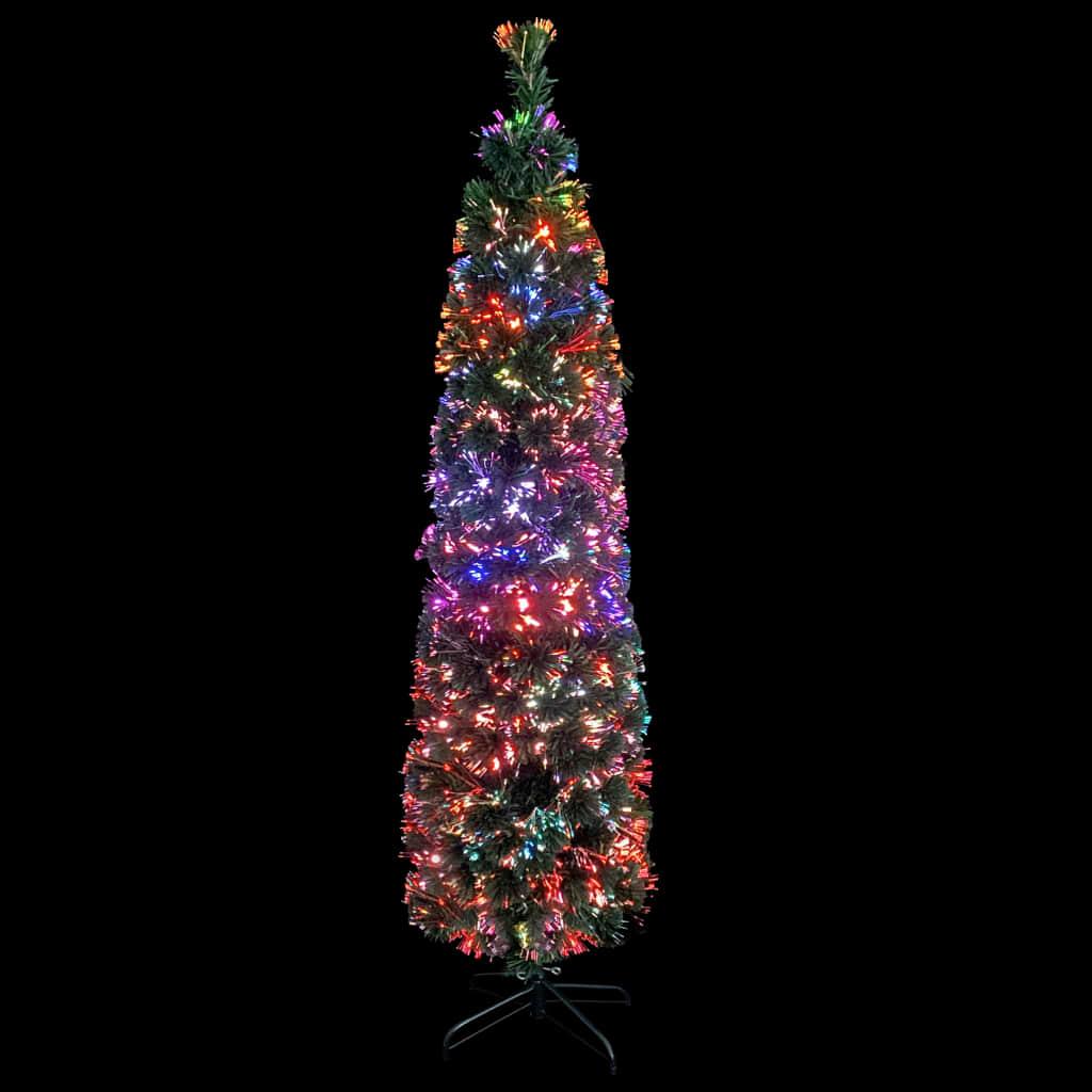 Künstlicher Weihnachtsbaum Schlank mit Ständer 120 cm Glasfaser